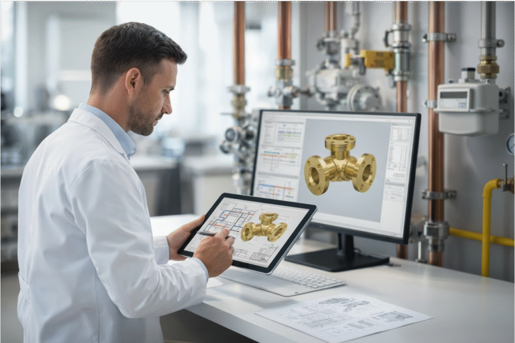 desenvolvimento de materiais para instalação de gás